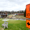 The detour signs in the Pelican riverside parks and walkways are intended for “pedestrians”—not vehicles. But during the early phases of Highway 59 reconstruction, at least one motorist and one motorcyclist mistakenly cruised across the walkers-only bridge.